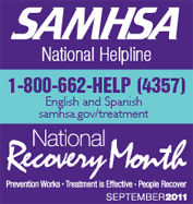 National Alcohol & Drug Addiction Recovery Month